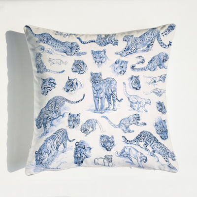 Jacquard Printed Cushion Cover ชุดหมอนอิงลายดอกไม้สไตล์เรียบง่าย