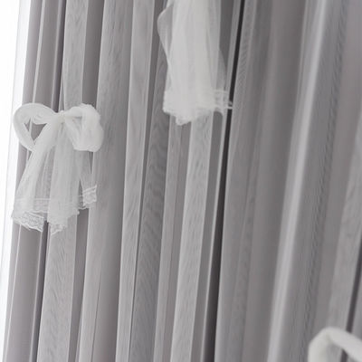 ผ้าม่าน Jacquard โพลีเอสเตอร์ผ้าพิมพ์ลายใบไม้ปิดทึบ