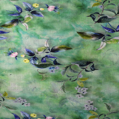 Ramie Hemp Polyester Lycra Sublimation Printing Fabric สำหรับเสื้อผ้า