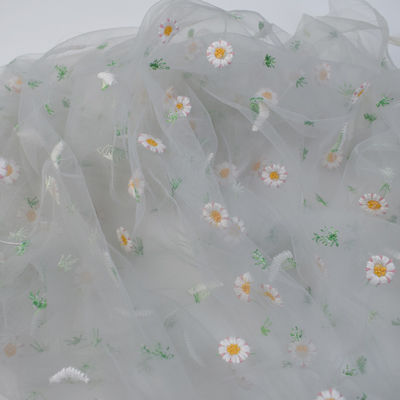 Soft Roll Bolt ไนลอนตาข่ายผ้าตาข่าย Tulle Eyelet อย่างยั่งยืน