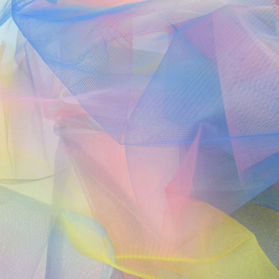 ผ้าไนล่อนนุ่ม Tulle งานแต่งงาน Glitter Illusion Bridal Tulle Fabric