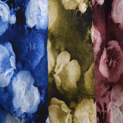 ผ้าทอ Tencel Soft Tulle 70% Viscose Blend Print Solid Dyed Twill