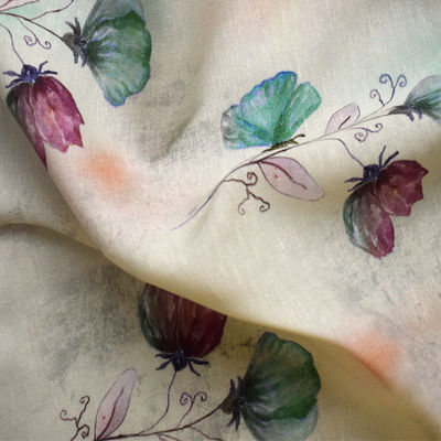 ผ้าทอ Tencel 70% ผ้าทอธรรมดา 140gsm ผ้าผสมริ้วรอยต้านทาน