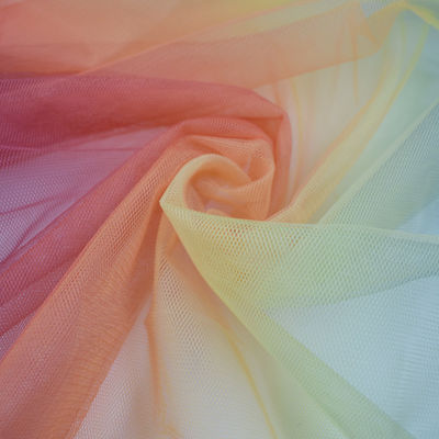 ชุดแต่งงานผ้า Tulle นุ่มรายการเดียวเครปจีบพิมพ์ดิจิตอล