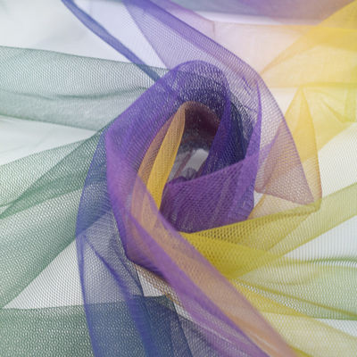 ผ้า Tulle เนื้อนุ่มยืดภาพลวงตา 100% PolyesterTextile Fabrics
