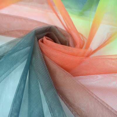 ผ้า Tulle เนื้อนุ่มยืดภาพลวงตา 100% PolyesterTextile Fabrics