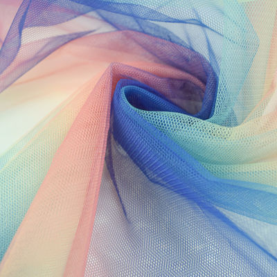 ผ้า Tulle เนื้อนุ่มยืดภาพลวงตา 100% PolyesterTextile Fabrics
