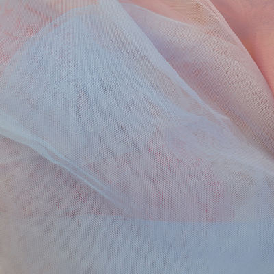 French Lace Soft Tulle Fabric rainbow glitter blue 51 นิ้ว 52 นิ้ว