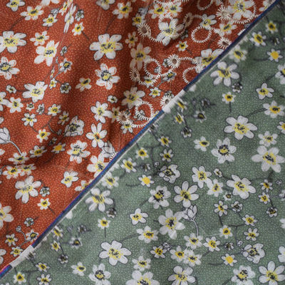 ผ้าฝ้ายโพลีเอสเตอร์ปัก Jacquard สำหรับผ้าทอเสื้อผ้า