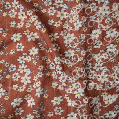 ผ้าฝ้ายโพลีเอสเตอร์ปัก Jacquard สำหรับผ้าทอเสื้อผ้า