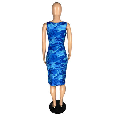 Milk Shreds Sea Blue Vest กระโปรงแขวนผู้หญิงหรูหราเซ็กซี่
