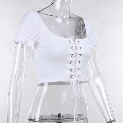 Skinny Navel Multi - Color U Collar Corns กับเสื้อสเวตเตอร์ถักผู้หญิง