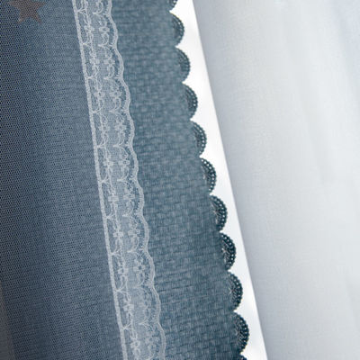 ผ้าม่าน Jacquard สิ่งทอหน้าแรกผ้าม่านอาบน้ำสีทึบ