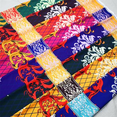 ODM ผ้าโพลีเอสเตอร์สีดำสำหรับเสื้อผ้า DIY ตกแต่ง