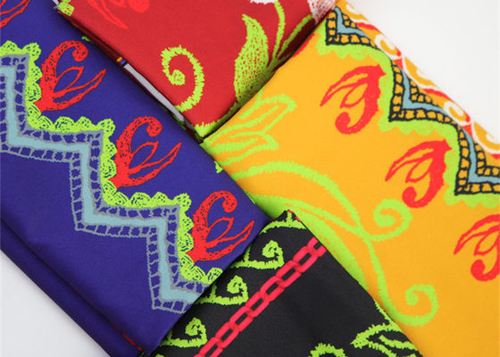 ผ้าโพลีเอสเตอร์พิมพ์ลายดอกใหญ่สำหรับเครื่องประดับ