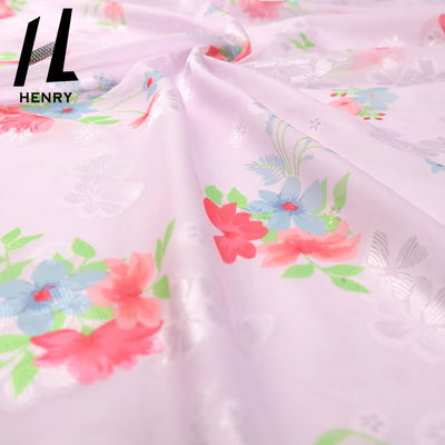ผ้า Tulle นุ่มแบบกำหนดเองวัสดุสิ่งทอโพลีเอสเตอร์ 100% พิมพ์ชีฟองสำหรับเสื้อผ้า