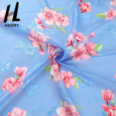 CE Soft Tulle Fabric เสื้อผ้าผู้หญิง เดรสผ้าชีฟองโพลีเอสเตอร์บริสุทธิ์